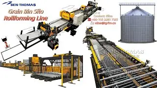 Silo sidewall corrugated plate machine / Steel silo fabricating equipment