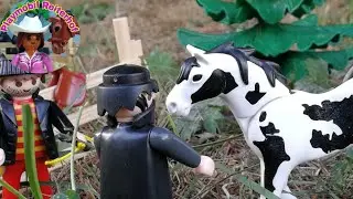 Playmobil Pferde - Die Falle - Pferde Diebe - Polizei Einsatz auf dem Reiterhof Bauernhof 4K