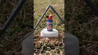 Bomb vs chutput #experiment #fireworks cracker #shortsfeed
