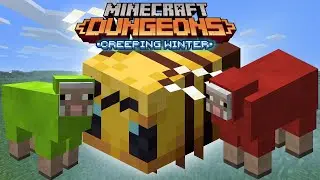 Novos PETS!! Ovelhas Encantadas e Abelhas - Minecraft Dungeons - Creeping Winter