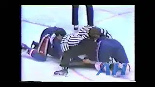 NHL Jan. 27, 1981 Jim McTaggart,WSH v Rick Bowness,WPG Washington Capitals Winnipeg Jets