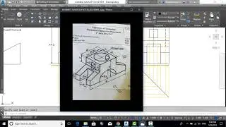 الرسم الهندسي-المساقط -كيف نستنتج المسقط الثالث .