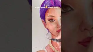 Руми из K-Pop Hunter рисую в моем Стиле #творчество #shortsart #kpop