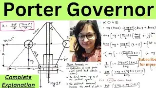Porter Governor Derivation | Complete Explanation | With Proper Diagrams @pragyaniketan92