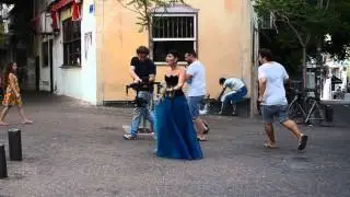 Hard job of cameraman ;)