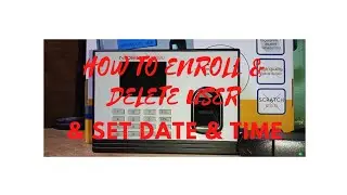 How to program biometric X639 Nideka Fingerprint Time Recorder