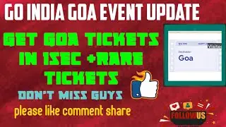 Gpay go india offer Goa event and get Goa tickets in 1 second guys/try soon don't miss guys/