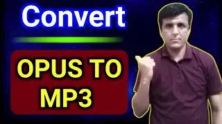 Opus To Mp3 | Convert WhatsApp Voice Message To Mp3 | Opus To Mp3 Converter | WhatsApp Audio To Mp3
