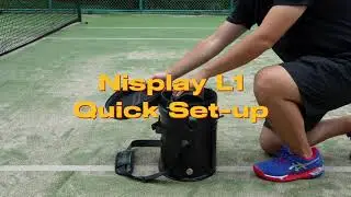 Nisplay L1 Tennis Ball Machine: Quick Set Up Demo