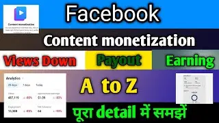 Why Your Facebook Views Dropped!⚠️ Facebook Views Down Problem? Facebook recommend। Earning । Payout