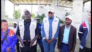 Gouverneur ai visite le captage d'eau, études pour placer de tuyauterie 