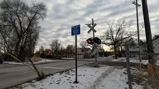 Church St, West Chicago, IL Railroad Crossing 2/8/2026