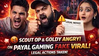 Scout OP and Goldy bhai Angry reaction on Payal Gaming Fake Viral video 😡 Payal Gaming Reply..