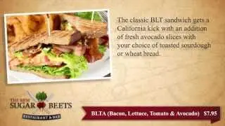 Sugar Beets Restaurant & Bar Sample Menu