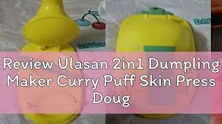 Review Ulasan 2in1 Dumpling Maker Curry Puff Skin Press Dough Presser Skin Wrapper Mold With Spoon