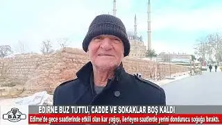 Süs havuzları buz tuttu, cadde ve sokaklar boş kaldı