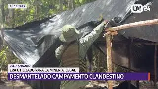 FANB destruye astillero  clandestino en el Delta Amacuro
