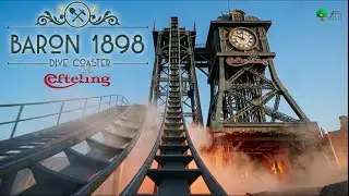 Baron 1898 Back Row On Ride POV - Efteling's Most Intense Coaster