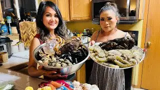 We Made the BEST KHMER Seafood Broil with Crabs | Shrimps | Clams| and Much More!