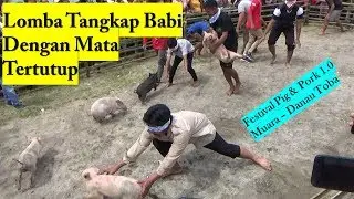 #13 Festival Pig n Pork, Lomba Tangkap BABI Dengan Mata Di Tutup Di Danau Toba