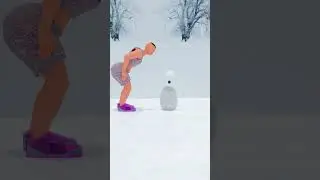 Don't play with snowman😜| Funny animation