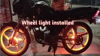 Wheel Light For Splendor / How To Install Wheel Light in Splendor bike s