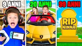 VIVIAMO 100 ANNI DI VITA DA RICCHI IN UN GIORNO NELLA VITA REALE!💸 *Da BAMBINI a VECCHI*