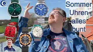 Sommerlich: 15 Farbige Uhren von 5 deutschen Marken