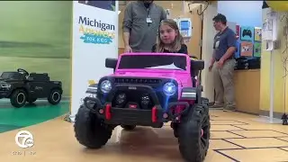 Detroit Auto Show brings Power Wheels cars to Mott Children's Hospital patients