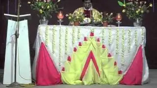 Athukudi Parish Feast 2011 Flag Hoisting Mass(5-5-11) Gospel Reading by FR AROMI