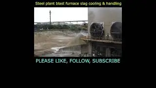 Steel plant blast furnace slag handling || Slag || Blast furnace || Material Handling #shorts