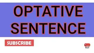what is optative sentence, optative sentence kya hota hai