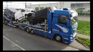 MAN 23.500 mit  4 Transit Custom / Connect beladen am 01.03.2020