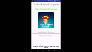 Auto Complete In Android | Android Beginner Tutorials