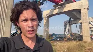 Construction crane falls onto moving train in Thailand, killing dozens
