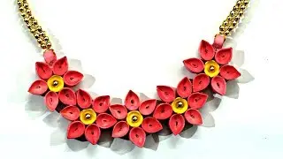DIY Quilled Paper Necklace | Учебник по дизайну Easy Paper Quilling