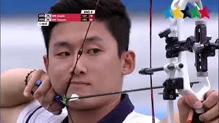 World university games 2k15   Jyothi surekha and kawalpreet singh #Archery # korea