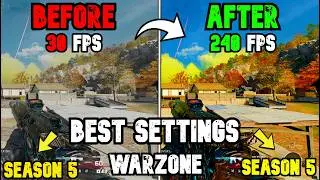 BEST PC Settings for Warzone SEASON 5! (Optimize FPS & Visibility)
