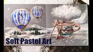 Magic painting, Soft pastel Art / Картина Сухой Пастелью