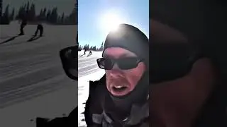Luke Going on a Ski Adventure ⛷️ #outdoors #camping #shorts