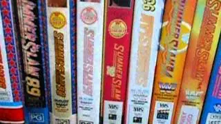 wrestling vhs collection best in the world maybe a few dvds