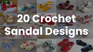 20 Crochet Sandal Designs, Baby Sandal Design, Crochet Sandal Designs And Ideas, Babies Sandal Ideas