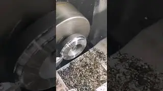 45-degree Chamfer machining process #lathe #machine