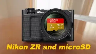 Nikon ZR and MicroSD card. Why use it and how ! #nikonzr