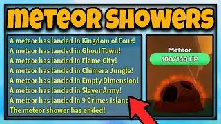 NEW HOW the METEOR SHOWERS WORK in (Roblox Anime Fighters Simulator)