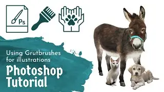 Урок Photoshop: использование кистей Grutbrush для иллюстраций