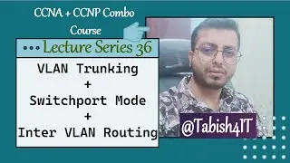 Lecture 36: VLAN Trunking, Switchport Modes & Inter-VLAN Routing | CCNA+CCNP | L3 Switch | Tabish4IT