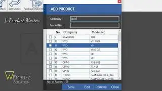 Mobile Shop Management System Demo | 1. Add Product Master | C# Visual Studio 2012