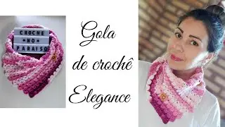 Gola de crochê Elegance versão Destro