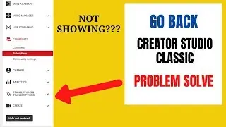 | creator studio classic not showing???  problem  Solved || in Hindi (2020)